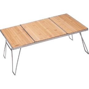 Campingmoon IGT Grill Table Stainless Steel w/Removable Center Compartment w/Storage Bag CK-1-CP
