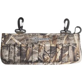 Shotgun Shell Pack, Neoprene 24 Shotgun Shell Holder with Clips for Waders or Pack, Realtree MAX-7 Camo