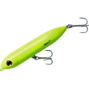 Heddon Super Spook Topwater Fishing Lure for Saltwater and Freshwater, Chartreuse , (1/2 oz)