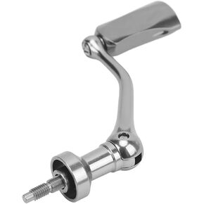 Tissting Aluminum Alloy Fishing Reel Handle, Rotary Knob Power Handle Replacement for Fishing Spinning Reel Rocker Grip Parts Fishing Accessory