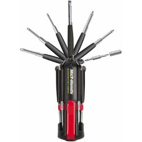 Apollo Tools Mr. 7-Hands, Patented, 8 in 1 Screwdrivers with Worklight - DT1019