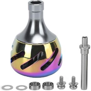 Upgrade Your Fishing Reel with All-Metal, Colorful Power Knob Handle - Easy to Install and Durable for Long-Term Use - Available in 3 Sizes to Fit Your Reel Perfectly