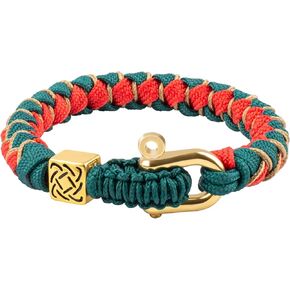 Paracord Bracelet for Men and Women, Hand Woven Friendship Bracelet, Gorgeous and Comfortable Survival Bracelet is the Best Gift for Father's Day and Valentine's Day