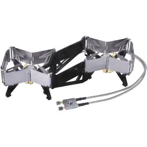 Double Head Windproof Backpacking Stove Portable Outdoor Camping Furnace Fire Switch Free Adjustable Control Gas Stove