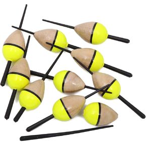10pcs Fishing Floats Bobbers Slide Floats Balsa Fishing Bobber Slip Bobbers