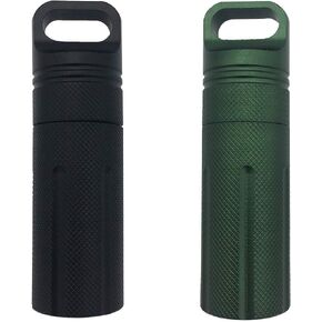 Silfrae Military Level Waterproof Airtight Life Capsule Match Case Camping Essentials Tool Dry Box Battery Case Outdoor EDC Survival Storage Container