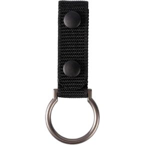D/C Cell Flashlight Holder Side Handle Baton Carry Metal Ring Tactical Torch Carrier MOLLE Strap Snaps Clip Duty Belt Keeper