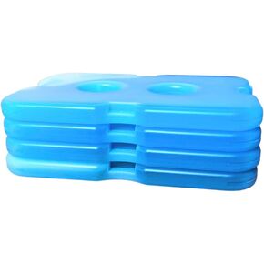 Ice Packs for Lunch Boxes - Freezer Packs - Cooler Accessories for The Beach, Camping, and Fishing Slim & Long-Lasting Reusable Ice Pack for Coolers 4pk