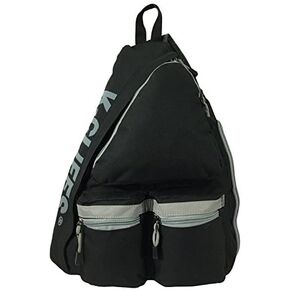 K-Cliffs Heavy Duty Sling Backpack Water-Resistant Laptop Bookbag Body Bag Bright Color Safety Reflective Stipe