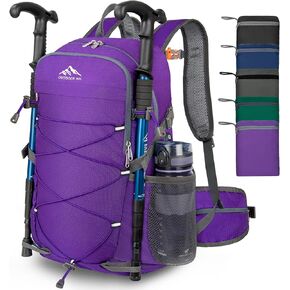 BKNOOU 40L Lightweight Hiking Backpack Packable Camping Backpack Waterproof Hiking Daypack Men Women Foldable Travel Daypack