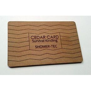 Fire Cards Magnesium or Cedar Cards for emergency fire starting (Cedar)