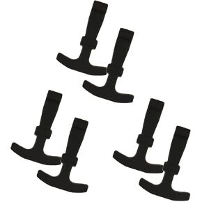 6 Pack Cooler Lid Latches Replacement, Universal Yeti Latches Replacement, Compatible with Yeti, RTIC and Other Related Coolers, Durable Rubber T-Latch Design, Help Save Fingers/Knuckles