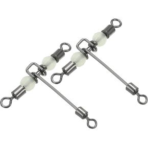 PATIKIL 3 Way Swivel Cross Line Rolling Terminal with Luminous Bead