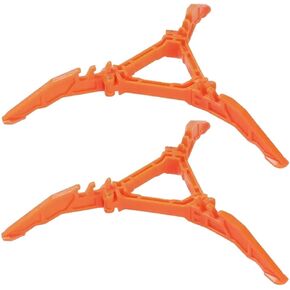2Pcs Camping Stove Fuel Can Stabilizer, Mini Foldable Outdoor Hiking Cooking Gas Tank Bracket,Foldable Outdoor Cartridge Canister Tripod (Oranger)