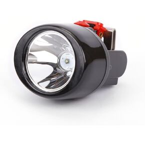 Waterproof Explosion Proof Safety Mining Headlight Rechargeable LED Miners Head Light Flashlight Underground Head Lamp Coal Mining Lights for Hard Hat(Red)
