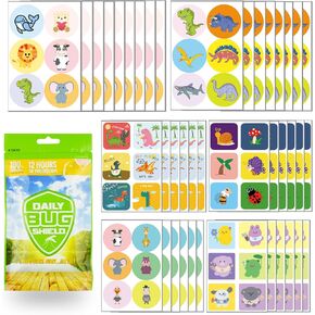 360 Pack Mosquito Repellent Patches Stickers for Kids Adult Outdoor Indoor Travel, Natural Plant Based Ingredients Mosquito Stickers for Outdoor Travel Camping Hiking