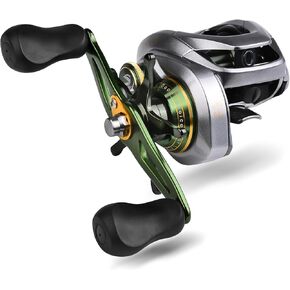 Baitcasting Fishing Reels - Nylon Frame High Speed Spool 7.6:1 Gear Ratio Magnetic Braking Carbon Fiber Drag Low Profile Baitcaster Fishing Reel Casting Baitcast Reels