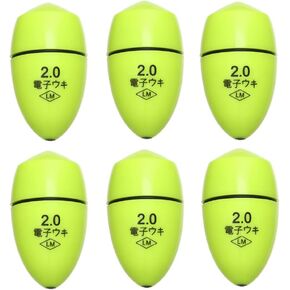 6 PCS Electronic Floating Wave Rock Fishing Through Luminous Floating Float Electronic Bright Night Fishing Float