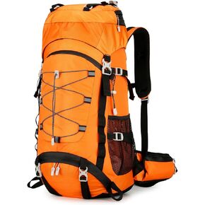 60L(55+5) Outdoor Hiking Backpack, Large Camping Backpacks, Waterproof Backpacking Backpack, Hiking Backpacking Packs, Long Back Pack for Men Women Climbing Mountaineering