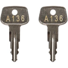 A136 SKS roof rack key,Yakima Replacement Key,Replacement Keys for Yakima SKS Ski,Cargo Box,Roof Racks,Carrier Racks and Crossbars with Code Series A136[2 pcs]