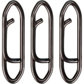 Fishing Tackle, Power Clips, Fly Fishing Accessories Speed Connector Stainless Steel Quick Change Lures for Fishing Line Leader Baits Hooks Weights 50 Pcs (test 50-135 Pound)