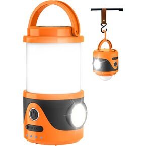 10000 mAh Rechargeable Camping Light with 9 Kinds of Lights, Camping Lantern for Tent, Power Bank, Flashlight, Portable Camping Lamp for Hurricane Emergency, Hiking, USB Cable Included in Kuwait