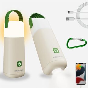 Camping Lantern, 350 Hours Running Time Rechargeable Lantern, 3200mAh Lantern Flashlight with 4 Modes, Waterproof Tent Light for Hiking, Emergency, Power Outages (Green 1PK)
