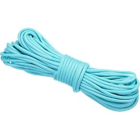 PATIKIL 10 Feet Glow in The Dark Paracord, 4mm Camping Paracord Rope 9-Strand Type 550lb Nano Cord Paracord for Camping Tent Tarp Hiking, Light Blue