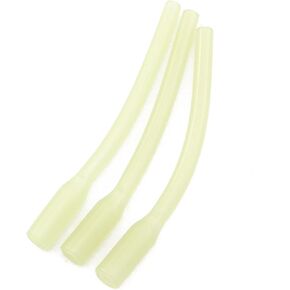30PCS White Fluorescent Tube Glow Crimp Protectors Deep Drop Rigs