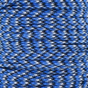 Parachute 550 Paracord Type III 7 Strand - (Blue Snake, 25 Feet)