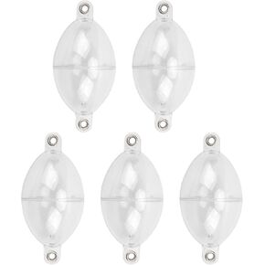 CHICIRIS Fishing Float Ball, Fishing Float Ball Bubble, 5Pcs Fishing Bubble Floats Sea Coarse Controller Fishing Float Ball Fish Tackle Accessories (White)