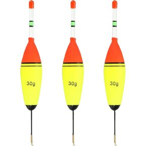 PATIKIL Fishing Glowing Bobbers with Swivel, EVA Fishing Float Without Glow Sticks for Freshwater Fishing