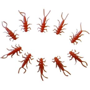 Natural Soft Plastic stonefly 20 Pack