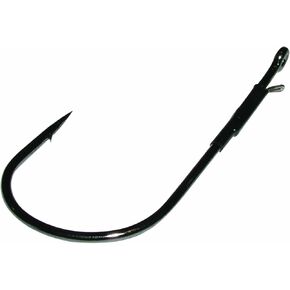 Gamakatsu Heavy Cover Worm Hook-4 Per Pack (Black, 3/0)