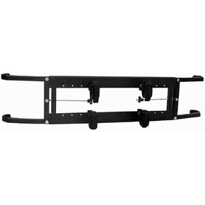 Great Day Power-Ride Gun Rack for Small Carts /36-50in Roll Bar Width, 2Gun Model, Black