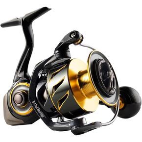 Rooblinos SW Long Shot Jigging Spinning Reel, Saltwater Big Fishing Reel 6000/8000 Surf Reel,10+1 BB, 66LB Max Drag, Ultra Light, Inshore Offshore Reel Surf Casting Reel