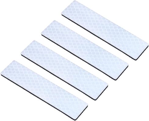 PATIKIL Reflective Patch 1"x4", 4 Pcs Hook & Loop Fastener Safety Appliques for Night Sportsperson Worker Hiker, Blue in Saudi Arabia