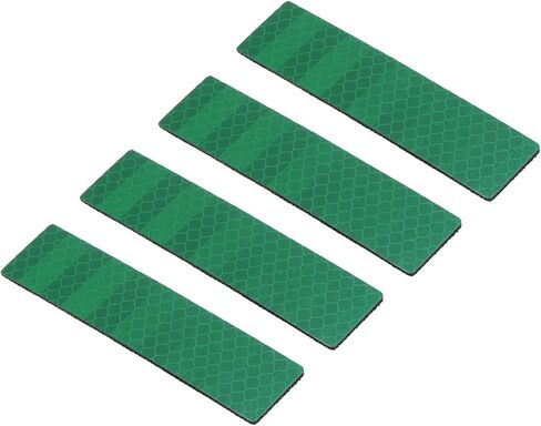 PATIKIL Reflective Patch 1"x4", 4 Pcs Hook & Loop Fastener Safety Appliques for Night Sportsperson Worker Hiker, Blue in Saudi Arabia