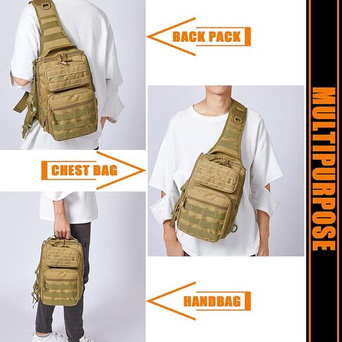 VIIDOO Tactical Molle Sling Bag for Men in Saudi Arabia