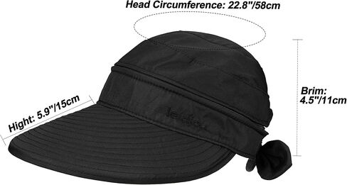 Women Beach Hat Wide Brim Summer Sun Fishing Hat UPF 50+ Protection Zip Off 2 in 1 Visors Packable for Outdoor Travel Camping in Kuwait