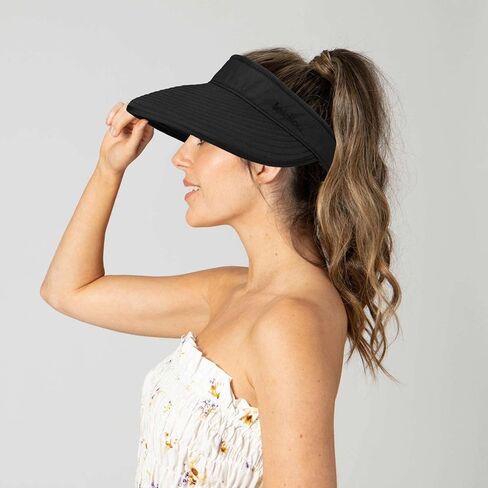 Women Beach Hat Wide Brim Summer Sun Fishing Hat UPF 50+ Protection Zip Off 2 in 1 Visors Packable for Outdoor Travel Camping in Kuwait