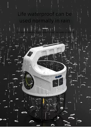 500LM, Lightweight Solar Camping Lights & Lanterns, Camping Lantern Rechargeable Camping led Light, Dual Light,IPX4 Waterproof, Power Outage Light, Emergency Power, Outdoor, Hiking, Fishing(Frosting) in Kuwait
