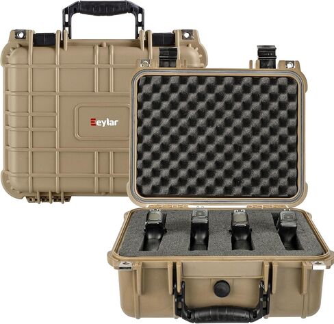 حافظة مسدس صلبة تكتيكية من Eylar مقاومة للماء والصدمات مع رغوة معتمدة من إدارة أمن المواصلات الأمريكية مقاس 13.37 بوصة و11.62 بوصة و6 بوصة in Kuwait