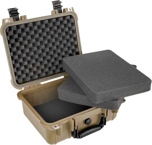 حافظة مسدس صلبة تكتيكية من Eylar مقاومة للماء والصدمات مع رغوة معتمدة من إدارة أمن المواصلات الأمريكية مقاس 13.37 بوصة و11.62 بوصة و6 بوصة in Kuwait