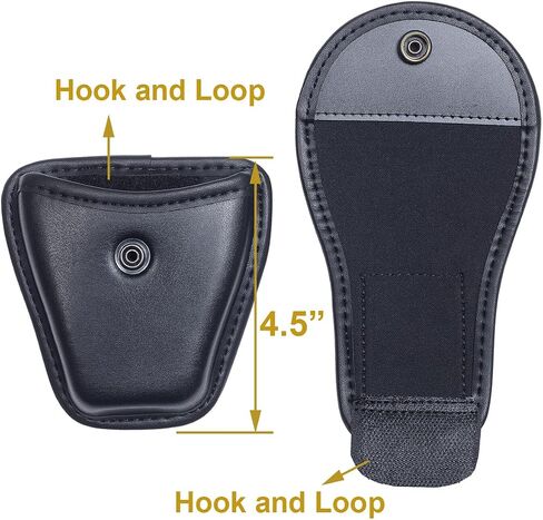 TAFTACFR Molded Single Handcuff Pouch Handcuff Case for Duty Belt Handcuff Holder, Law Enforcement Duty Handcuff Case with Removable Top Cover and Hidden Snap in Saudi Arabia