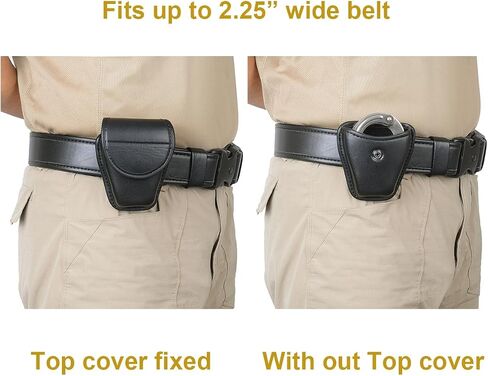 TAFTACFR Molded Single Handcuff Pouch Handcuff Case for Duty Belt Handcuff Holder, Law Enforcement Duty Handcuff Case with Removable Top Cover and Hidden Snap in Saudi Arabia