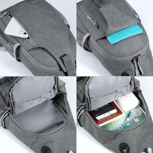 حقيبة ظهر Voova Crossbody Sling للرجال والنساء، حقيبة صدر للمشي لمسافات طويلة أثناء السفر، حقيبة ظهر صغيرة فوق الكتف in Kuwait