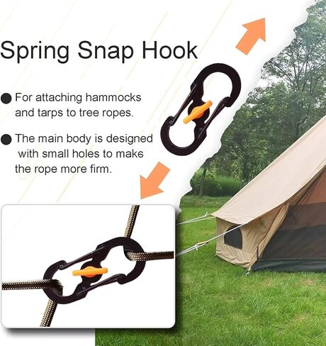 2 Pack MicroLock Stainless Steel with Locking Dual Sided Gates Keep Keys Secure with Carabiner Key Holder Black in Kuwait