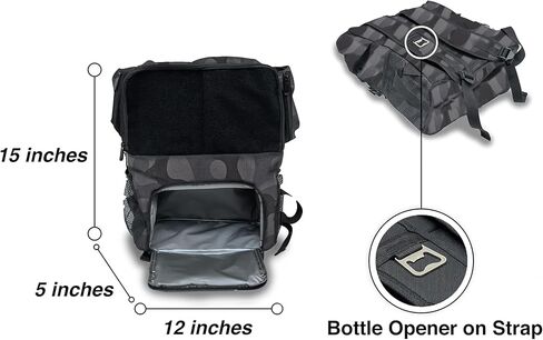 Cornhole Backpack Camo with Cooler Compartment, Holds up to 3-4 Sets (12-16 Bags), Bottle Opener, Cooler Holds up to 12 cans in Saudi Arabia