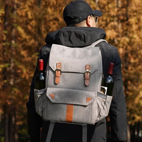 Picnic Backpack Cooler - Insulated Cooler Bag with Water Resistanted Compartment, Lightweight, Portable Soft for Beach, Camping, Hiking, Park - 26 Cans Capacity, Lunch Backpack for Women & Men in Saudi Arabia